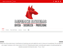 Tablet Screenshot of defencesystem.it